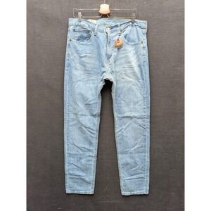 Levi's 505 Jeans Light Blue Stretch Denim Jean Straight Leg Men's Size 34x34